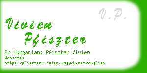 vivien pfiszter business card